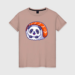 Женская футболка Roll panda
