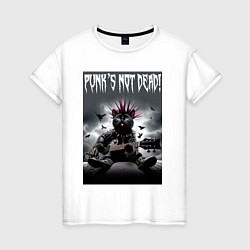 Женская футболка Cool kitten - punks not dead