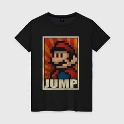 Женская футболка Jump Mario