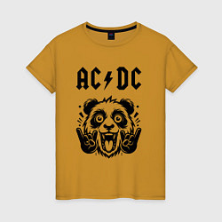 Женская футболка AC DC - rock panda