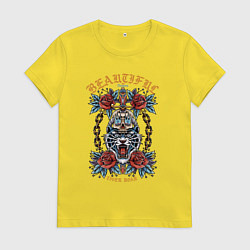Женская футболка Рёв тигра