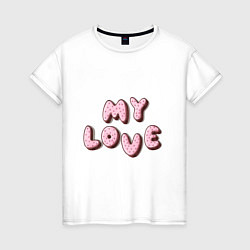 Женская футболка Любовь в шоколаде