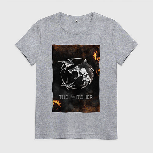 Женская футболка The Witcher - Logo / Меланж – фото 1