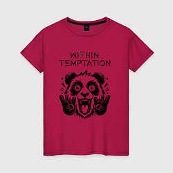 Женская футболка Within Temptation - rock panda