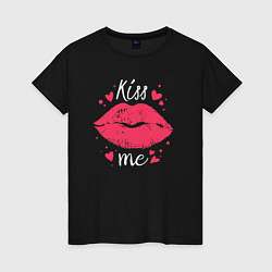 Женская футболка Kiss me