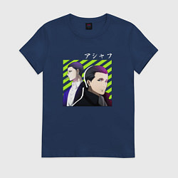 Футболка хлопковая женская Ашаф - Ведьма и чудовище, цвет: тёмно-синий