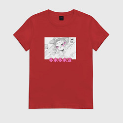Футболка хлопковая женская Dosanko Gyaru Is Mega Cute, цвет: красный