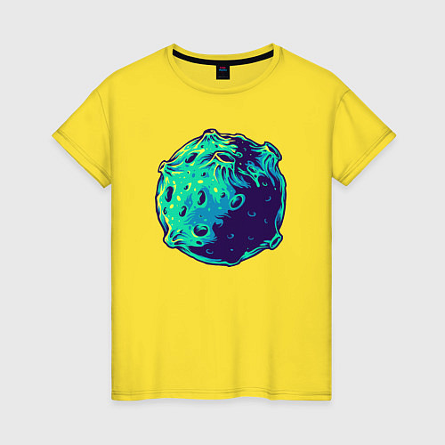 Женская футболка Blue moon / Желтый – фото 1
