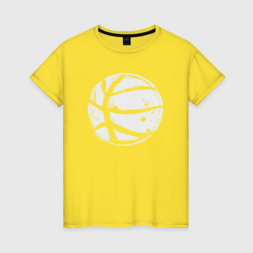 Женская футболка Basket balls / Желтый – фото 1