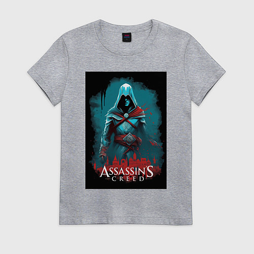 Женская футболка Assassins creed тайные секреты / Меланж – фото 1