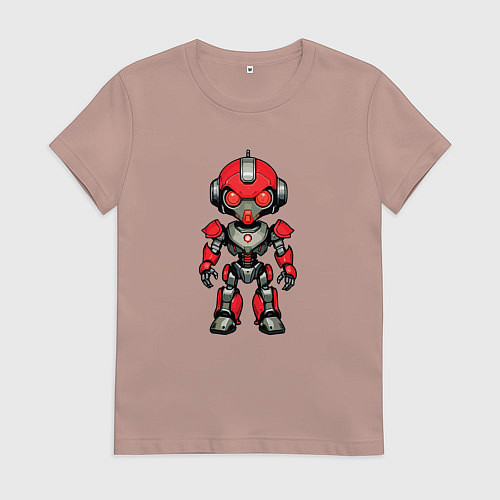 Женская футболка The Red robot / Пыльно-розовый – фото 1