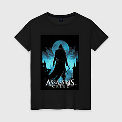 Женская футболка Assassins creed темная ночь