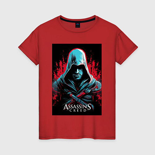 Женская футболка Assassins creed классика / Красный – фото 1