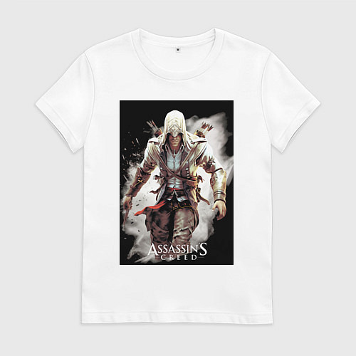 Женская футболка Assassins creed белый туман / Белый – фото 1