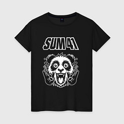 Женская футболка Sum41 rock panda