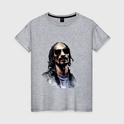 Женская футболка Snoop dog