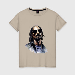 Женская футболка Snoop dog