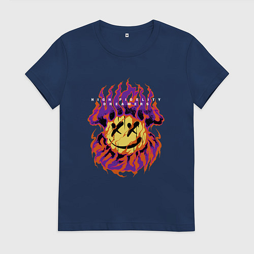 Женская футболка Мечтатели о высшей верности / Тёмно-синий – фото 1