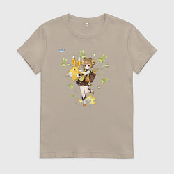 Женская футболка Яо Яо из Геншин Импакт