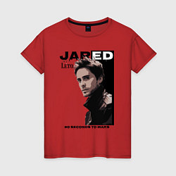 Футболка хлопковая женская Jared Joseph Leto 30 Seconds To Mars, цвет: красный