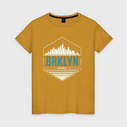 Женская футболка Brooklyn city