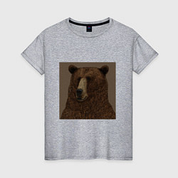Женская футболка Медведь странный