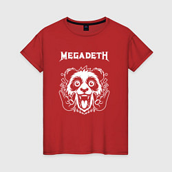 Женская футболка Megadeth rock panda