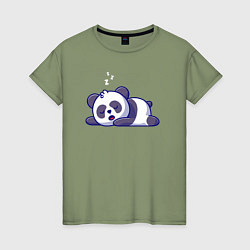 Женская футболка Панда спит