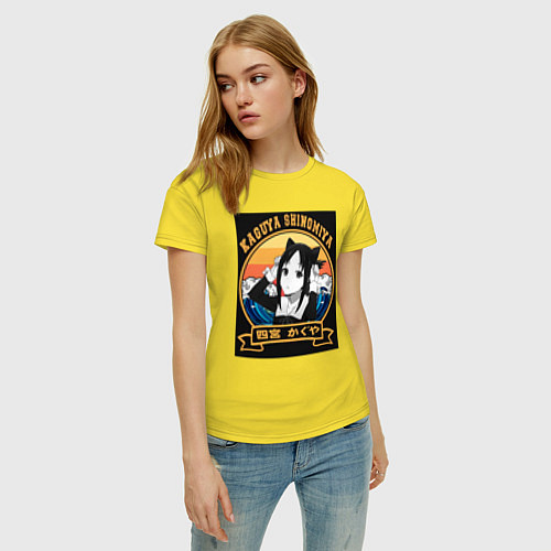 Женская футболка Госпожа Кагуя с ушками / Желтый – фото 3
