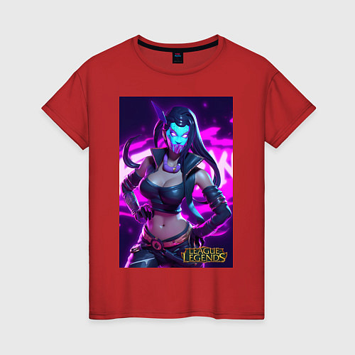 Женская футболка League of Legends Akali Kda / Красный – фото 1