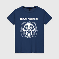 Женская футболка Iron Maiden rock panda