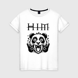 Женская футболка HIM - rock panda