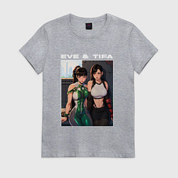 Женская футболка Ева и Тифа Stellar blade Fantasy