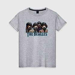 Женская футболка Beatles beagles