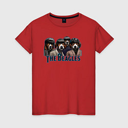 Женская футболка Beatles beagles