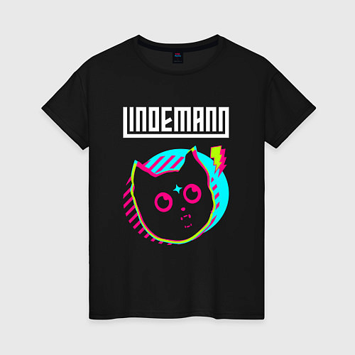 Женская футболка Lindemann rock star cat / Черный – фото 1