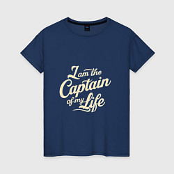 Женская футболка Я капитан своей жизни