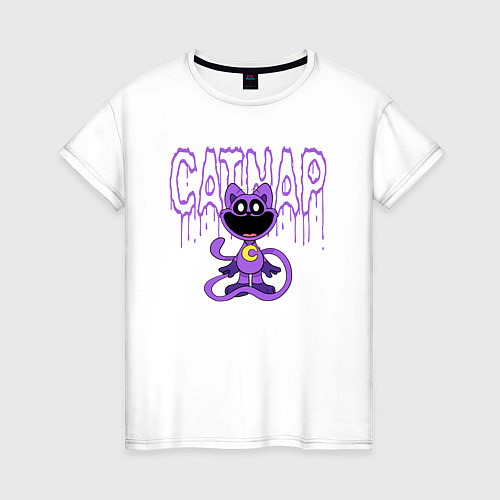 Женская футболка Кэтнап из Poppy Playtime / Белый – фото 1