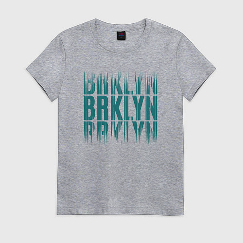 Женская футболка Brklyn / Меланж – фото 1