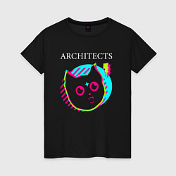 Женская футболка Architects rock star cat