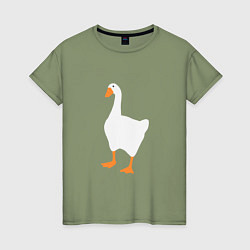 Женская футболка Untitled goose game honk