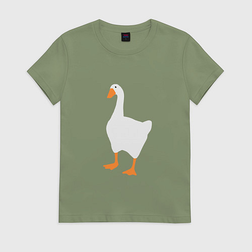 Женская футболка Untitled goose game honk / Авокадо – фото 1