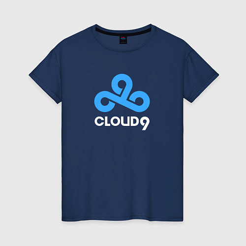 Женская футболка Cloud9 - pattern / Тёмно-синий – фото 1