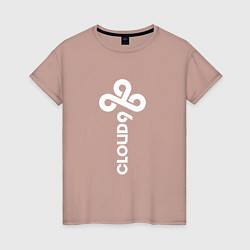 Женская футболка Cloud9 - vertical logo