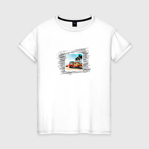 Женская футболка Cruising style / Белый – фото 1