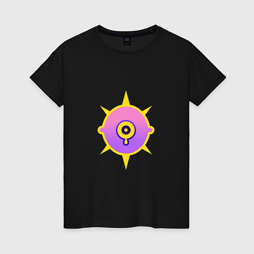 Женская футболка Арт всевидящее око / Черный – фото 1