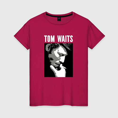 Женская футболка Tom Waits in abstract graphics / Маджента – фото 1