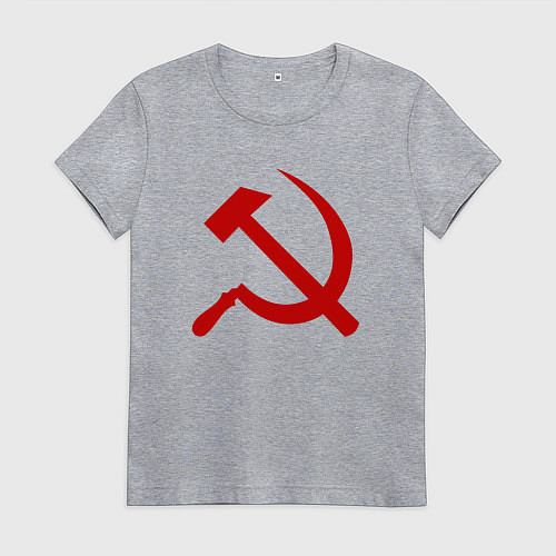 Женская футболка Serp i molot / Меланж – фото 1