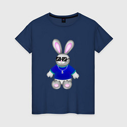 Женская футболка Кролик с цепочкой