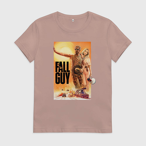 Женская футболка Эмили Блант и Райан Гослинг каскадеры / Пыльно-розовый – фото 1